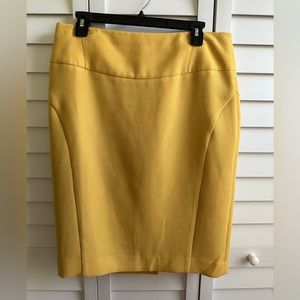 Yellow Pencil Skirt